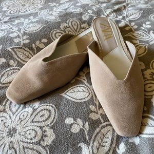 Zara Suede Mules